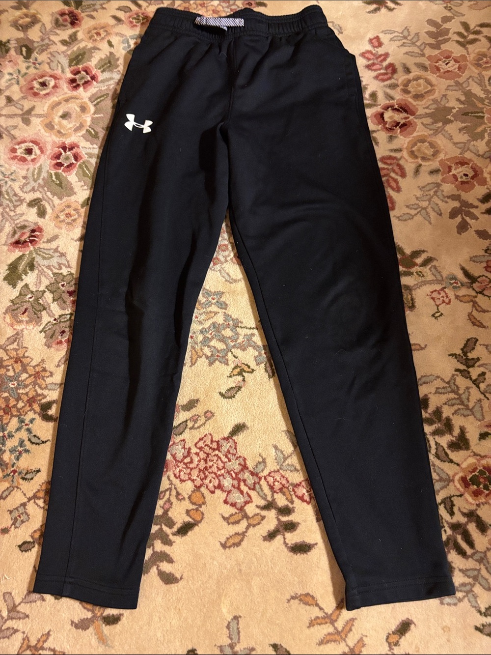 Under Armour Black Boys' Athletic Joggers with Logo
